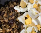 Une image de l'étape 5 de Salade d'aubergines et d'œufs.