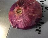 Une image de l'étape 4 de Aubergine blanche et courgette à l'oignon rouge et marinade.