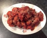 A picture of step 8 of Spicy Korean fried chicken.
