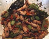 Foto langkah ke 5 dari resep Oseng pete cumi asin.