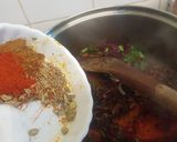 A picture of step 10 of Squid rings pillaw.