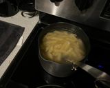 A picture of step 1 of PG’s World Famous Cashew Pasta.