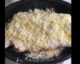 Une image de l'étape 6 de Italian flatbread farci en roulé au veau oignons caramélisés champignons fromage et épices.
