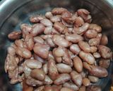A picture of step 1 of Kidney beans (Rajma).