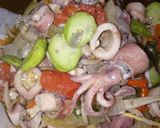Foto langkah ke 3 dari resep Cumi asin teri pete mantul.
