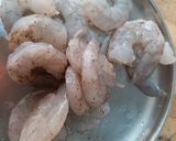A picture of step 1 of Orange glazed prawn stick.