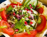 A picture of step 3 of Masala papad bowl.
