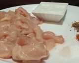 A picture of step 1 of Arabic Shawarma.