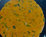 A picture of step 4 of Methi na thepla- 2 methods.