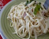 Foto del paso 5 de la receta: Fettuccini con salsa Alfredo y jamón
