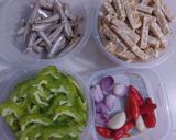 Foto langkah ke 1 dari resep 3.Tumis pare tempe teri.