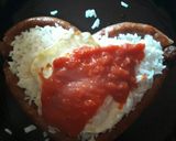 Foto del paso 10 de la receta: Arroz a la cubana con salchichas en forma de corazon