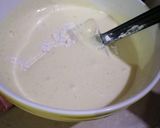 A picture of step 3 of Turkish Milk cake.