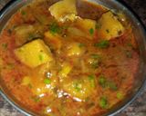 A picture of step 9 of Arbi ki sabzi.