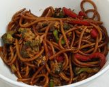 A picture of step 9 of Stir fry spaghetti special.