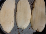 Pisang panggang (oil free) with topping meses & kental manis