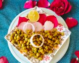 A picture of step 3 of HARA CHANA CHAAT / choliya / Harbhara Chaat.