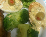 A picture of step 8 of Deviled eggs and broccoli.