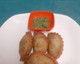 A picture of step 9 of Unique Filling Wale Ghughare --- French Beans & Paneer Snack.