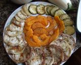Foto del paso 2 de la receta Gratén de berenjena blanca, calabaza y calabacín al orégano