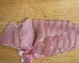 A picture of step 1 of Crispy Chicken Tempura with One Chicken Breast.