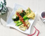 Foto langkah ke 5 dari resep Rujak Kangkung Tegal / Pecel Uleg Tegal.