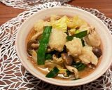 A picture of step 7 of Our Ultimate Miso Soy Sauce Beef Motsu Nabe.
