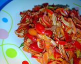 Foto langkah ke 5 dari resep Tumis kulit melinjo.
