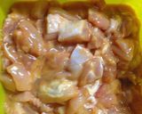 A picture of step 1 of Fried Chillie Chicken.
