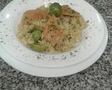 Foto del paso 3 de la receta: Fusilli a la crema con cerdo y repollitos de bruselas!