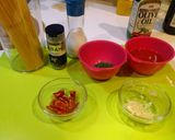 A picture of step 1 of Spicy Peperoncino Pasta 🌶 (chili-pepper spaghetti).