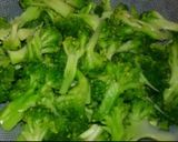 A picture of step 1 of Broccoli Paneer Masala Fry.