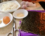 Hình bước làm 1 của món Cơm chiên rong biển