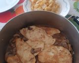 Foto del paso 8 de la receta: Pollo con salsa de champiñones