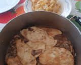 Foto del paso 8 de la receta: Pollo con salsa de champiñones