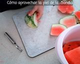 Foto del paso 1 de la receta Snack de Corteza de Sandía Encurtida