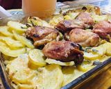 Foto del paso 3 de la receta: Pollo al horno con papas