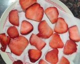 A picture of step 1 of Strawberry upside down Cake.