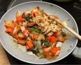 Foto del paso 4 de la receta: Revuelto de vegetales con gambas