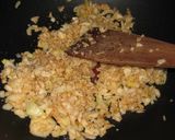 Almás - diós töltött csirkecombok párolt zöldséges rizzsel recept fázis 5 fotója