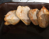 Foto del paso 7 de la receta: Solomillo de cerdo adobado con brócoli y guarnición de setas salteadas y aderezo Vidalim