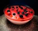 Φωτογραφία βήματος 7 της συνταγής Mastiha pink pudding with red jelly & berries (ροζ πουτίγκα με ζελέ, μούρα & μαστίχα Χίου) 💕🩷💕🩷💕