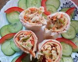 A picture of step 2 of Mayo veg Roll...