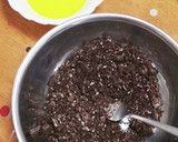 A picture of step 2 of No-Bake Oreo Cheesecake.
