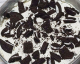 A picture of step 10 of No-Bake Oreo Cheesecake.