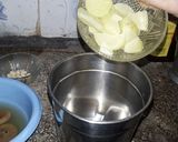 A picture of step 1 of Anjeer (figs),amla and almonds murabba.