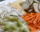 Hình bước làm 3 của món Gỏi bò bóp thấu