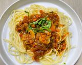 Foto langkah ke 5 dari resep Spaghetti Bolognaise Mushroom.