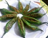 A picture of step 6 of Stuff mirchi masala.