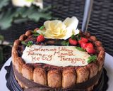 Foto langkah ke 5 dari resep Homemade tiramisu cake lady finger original italia part 2 (menghias kue).